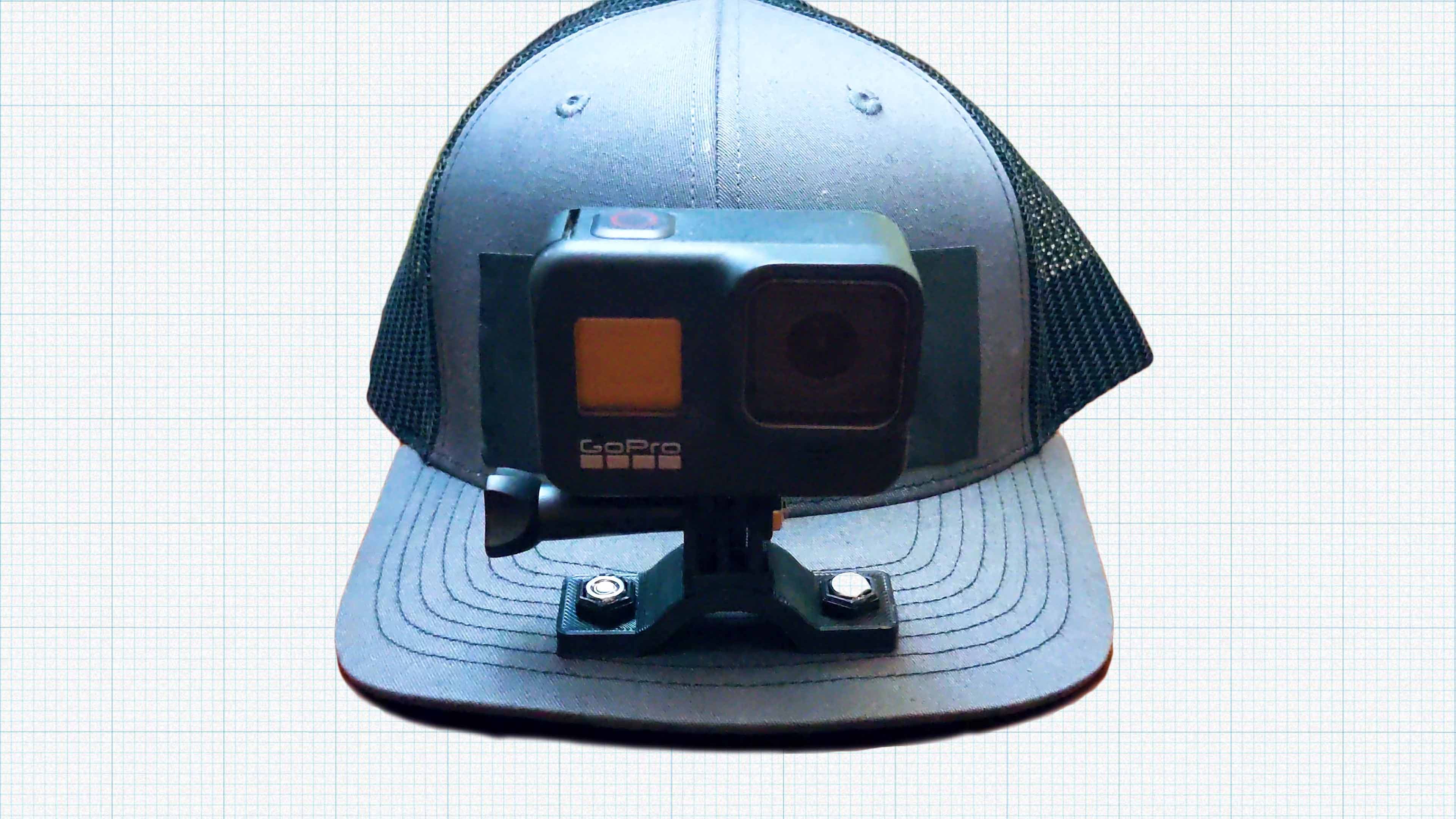 GoPro Hat Mount 3d model
