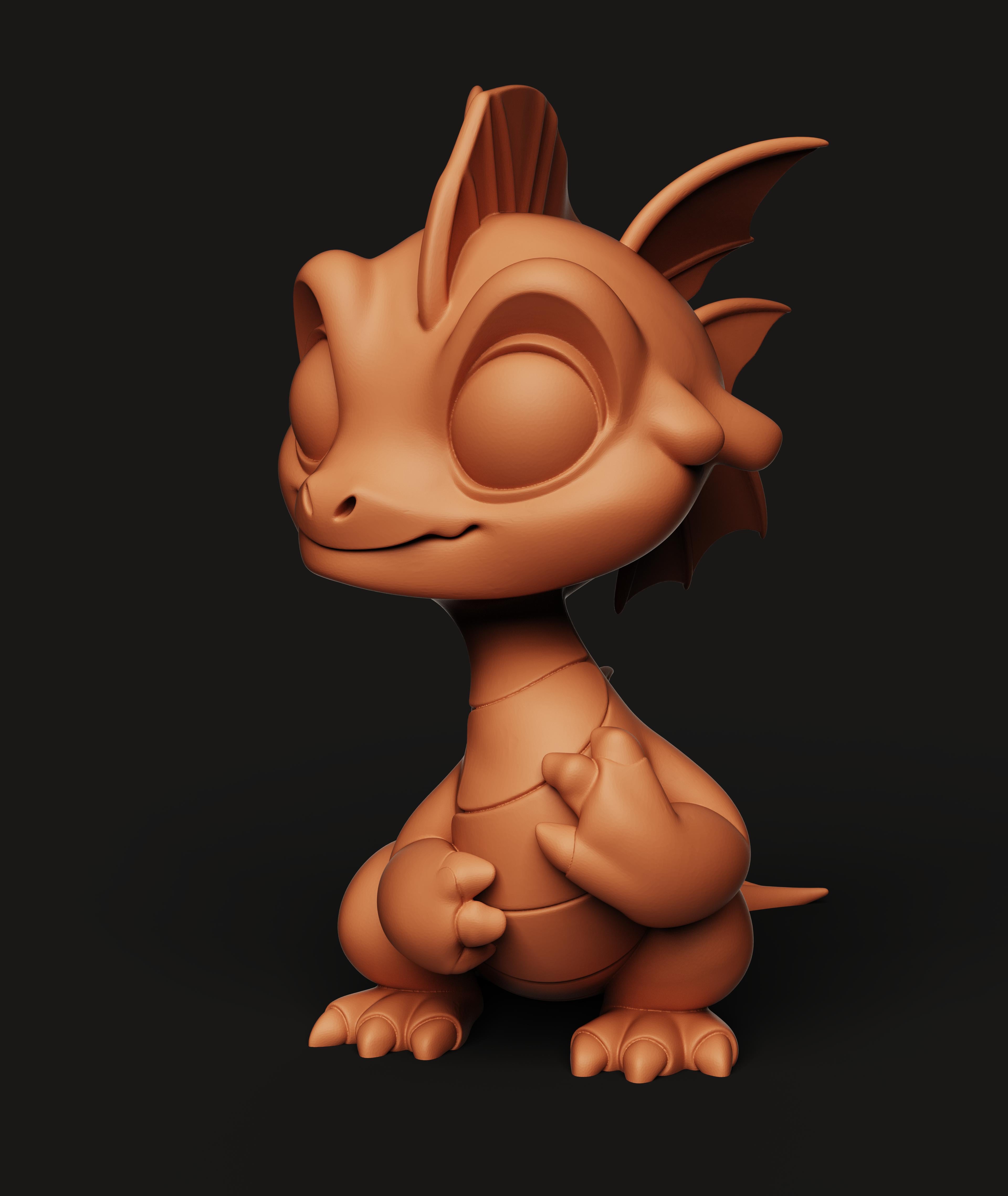 Cute Baby Dragon Multi-Color 3MF | Fantasy | Bambu Ready 3d model