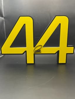 Lewis Hamilton 44 Sign Display Wall Desk Shelf Art 3d model