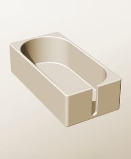 CX96-60-SS Modular stacking slotted container for home decor 3d model