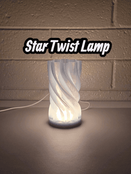 Star Twist Lamp 3d model