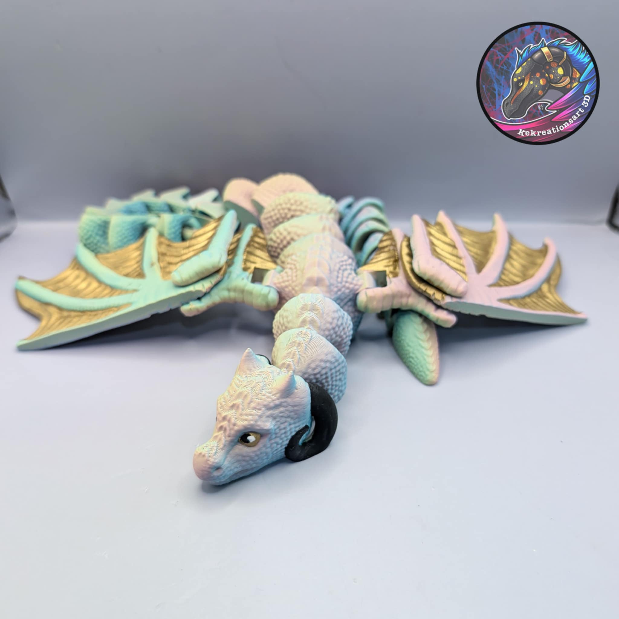 flexi shoulder drape wyrm 3d model