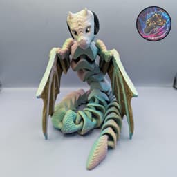 flexi shoulder drape wyrm 3d model
