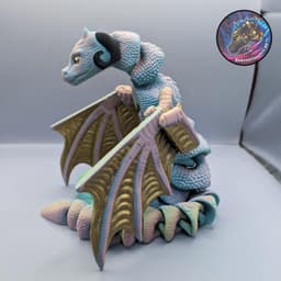 flexi shoulder drape wyrm 3d model