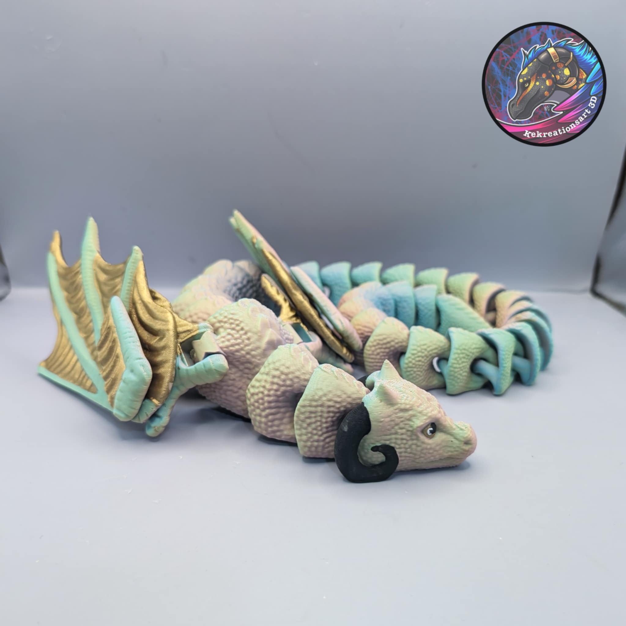 flexi shoulder drape wyrm 3d model