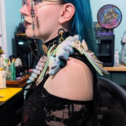 flexi shoulder drape wyrm 3d model