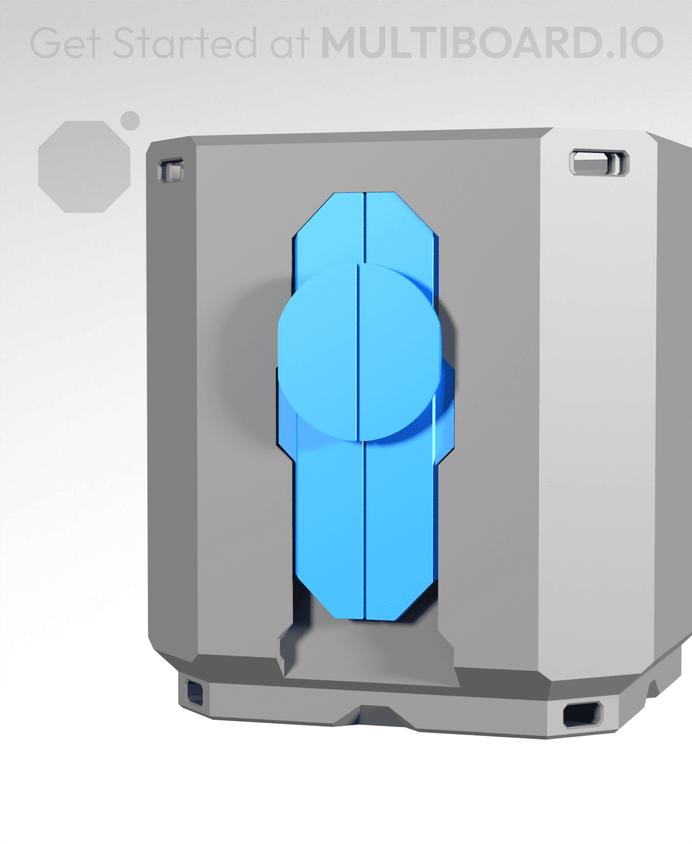 Offset Lite Fix Point - 1 LU Bin Fit - OO Fold-In Locked Lite Rail (1 MU Rail) 3d model