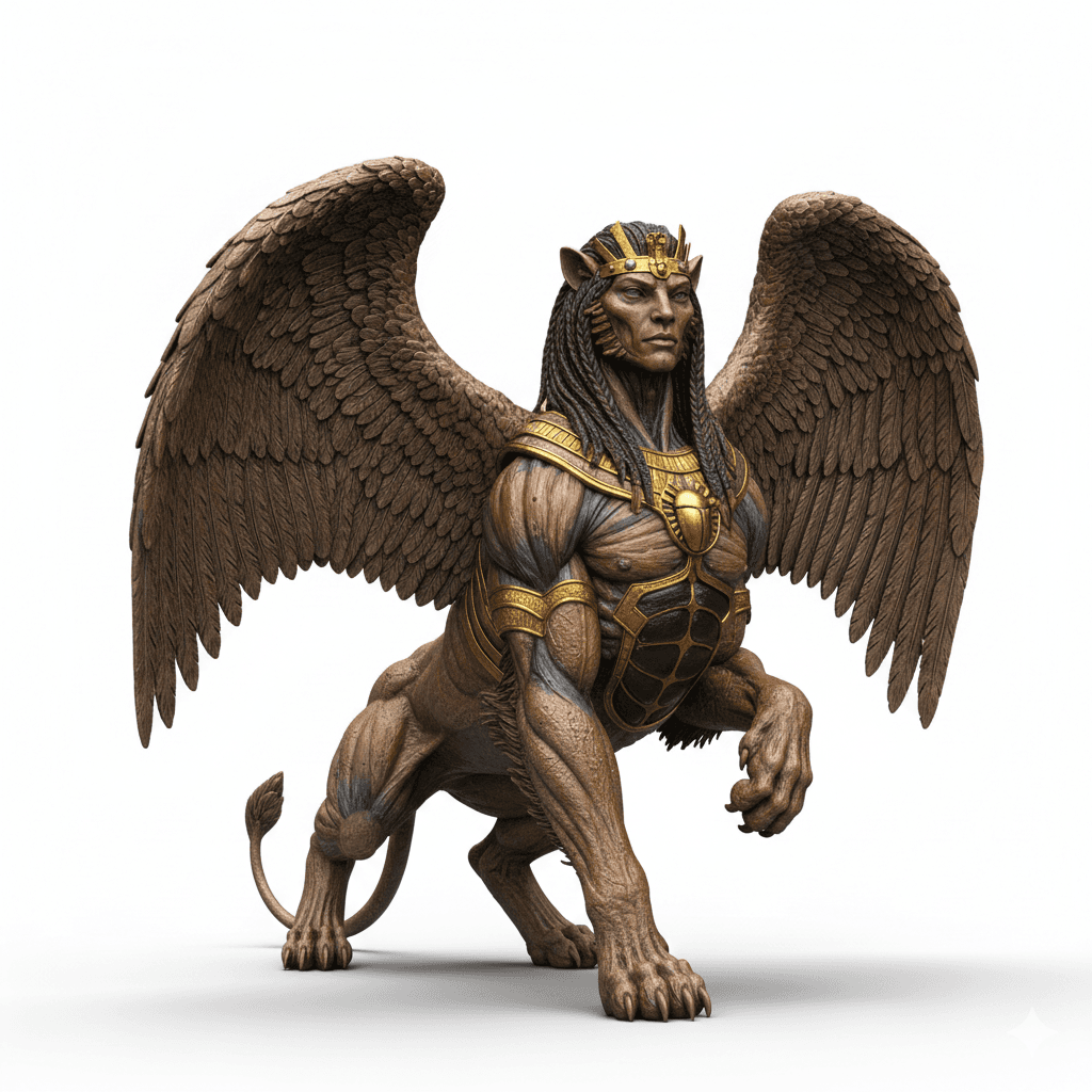 Fantasy Creature : Sphinx Beast Ancient Fantasy Creature 3d model