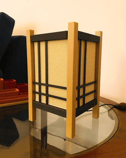 Haru Shoji Table Lamp - Japanese Lamp - Lamps & Home Lighting by Lunfardo 3d model