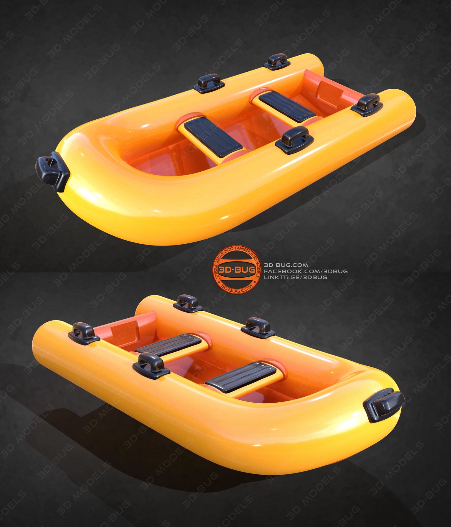 Toy boat 3d model