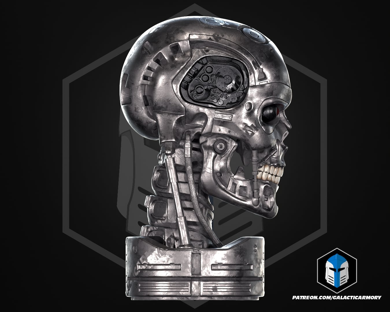 T-800 Skull - 3D Print Files 3d model