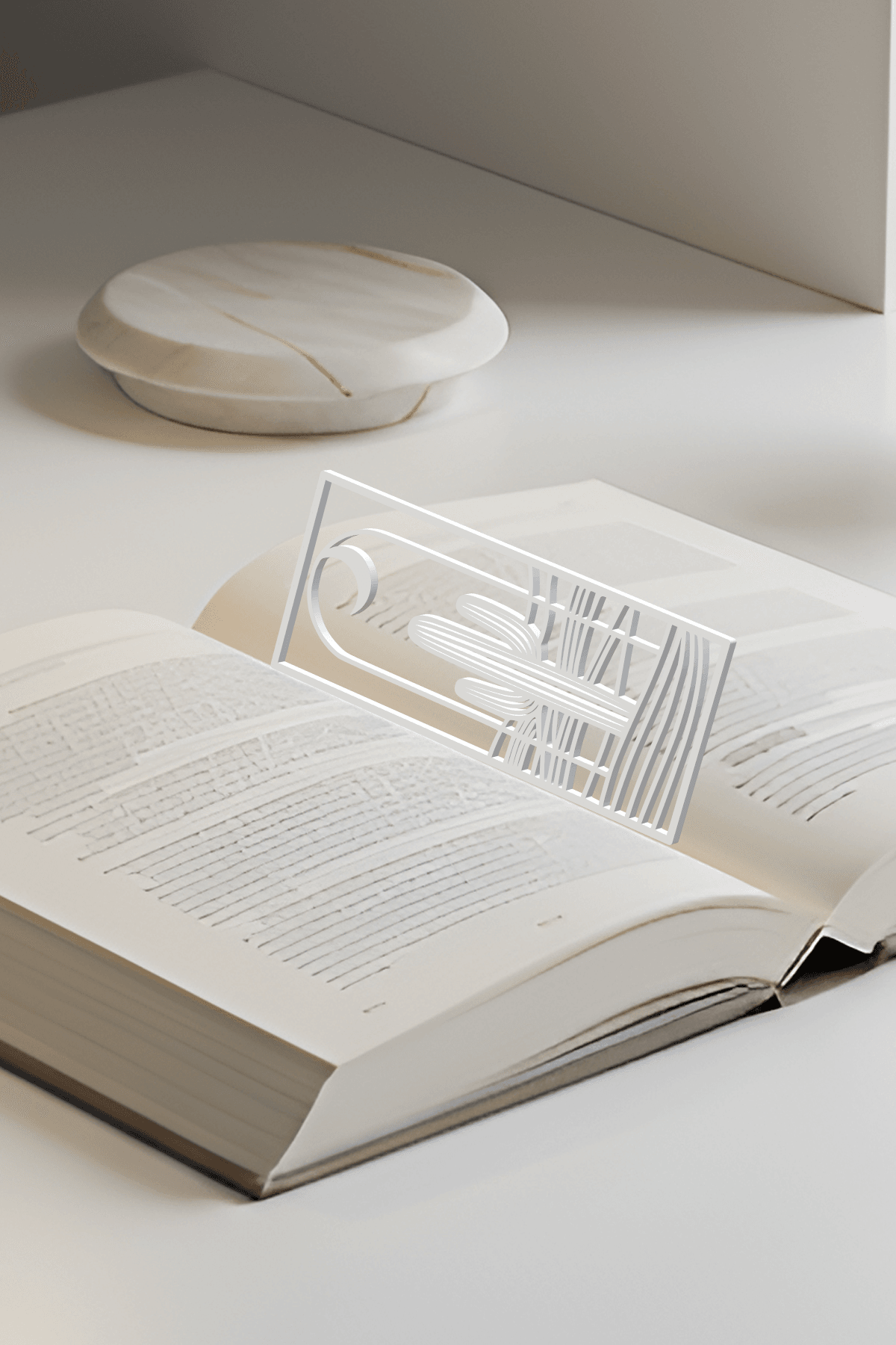 Cactus Bookmark, Gift Idea 3d model