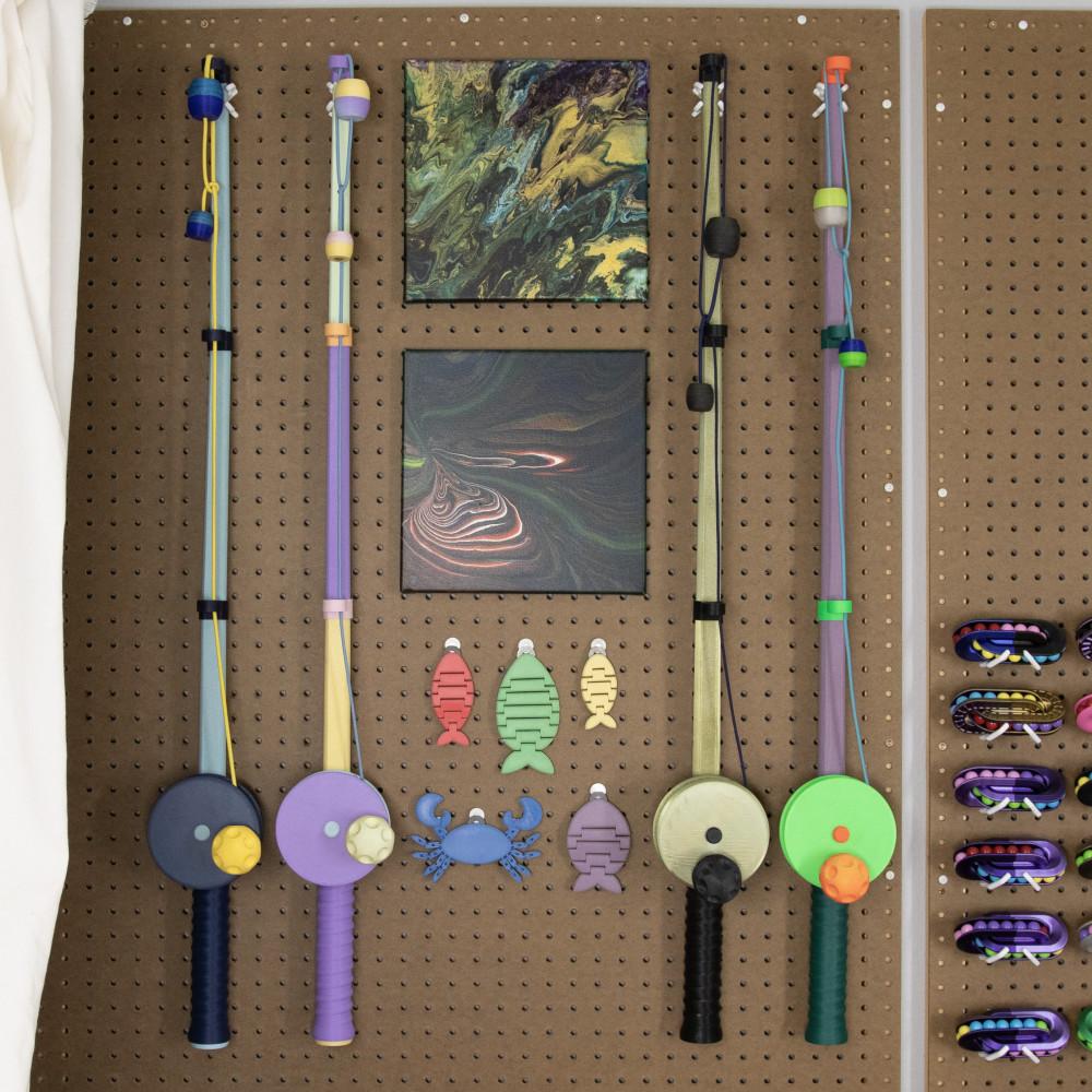 Space Fishing Rod  // Peg Anything X Mount 3d model