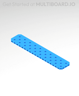 2x10 MU - Small Thread SU - MultiBoard Plate 3d model