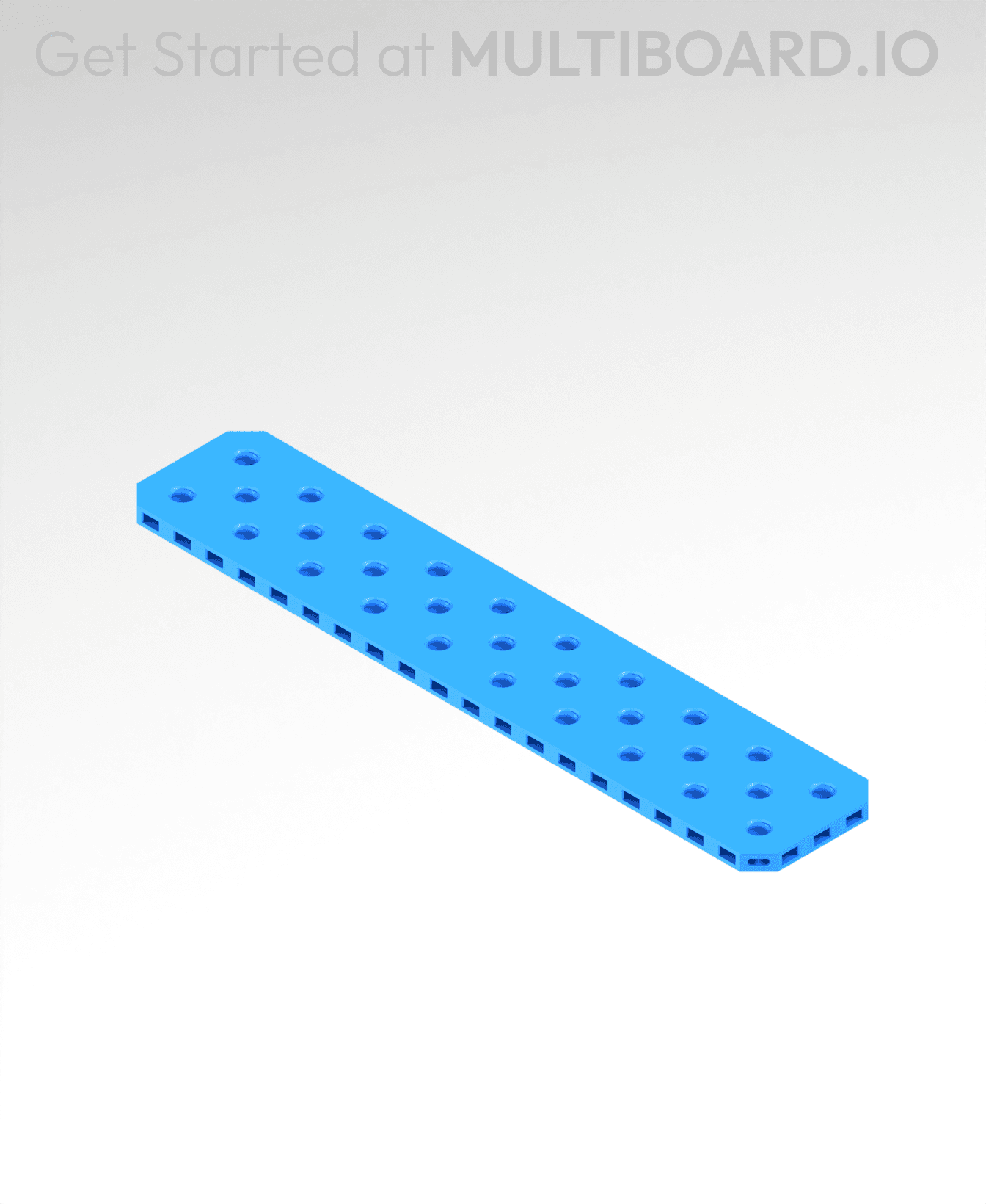 2x10 MU - Small Thread SU - MultiBoard Plate 3d model
