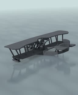 1:144 Grigorovich M.9 3d model