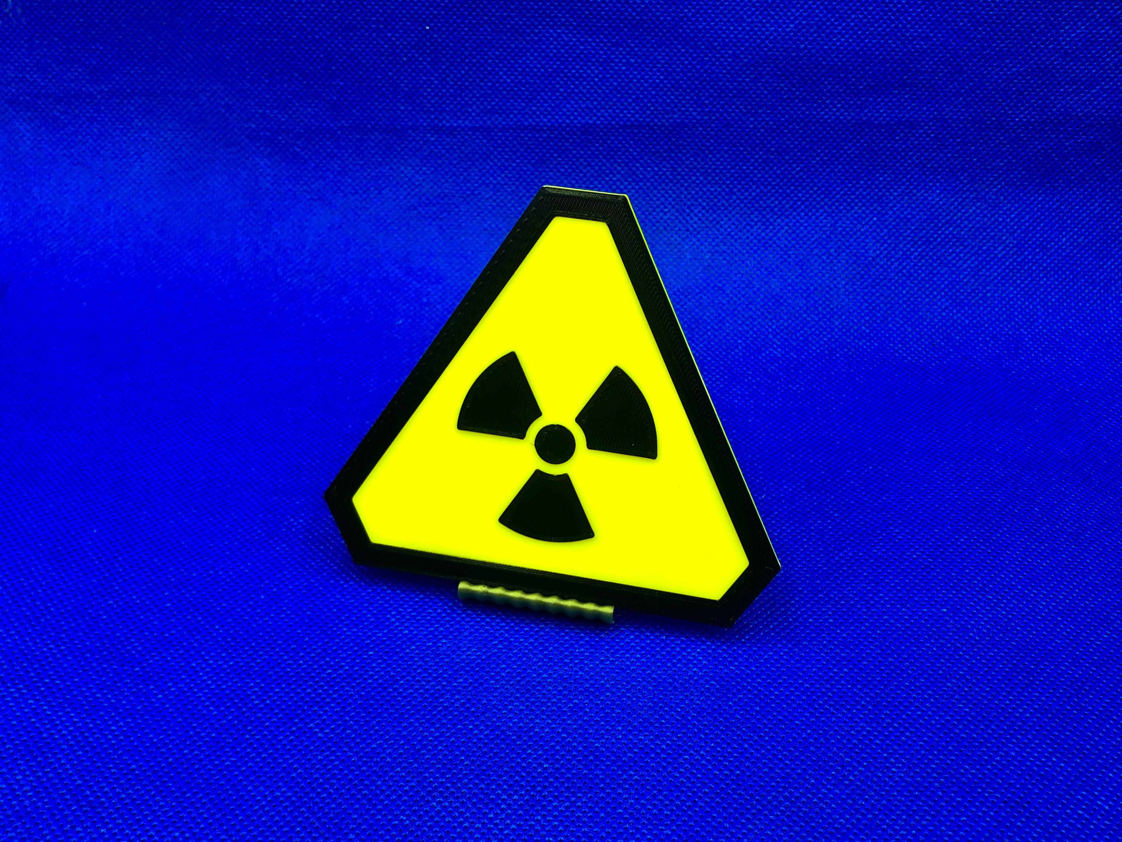 Warning Sign - Radioactive 3d model