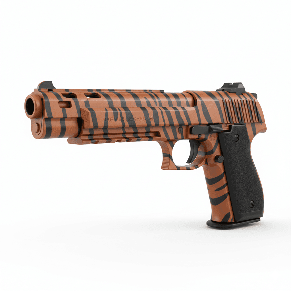 Desert Eagle Tiger Stripe Handgun 3d model
