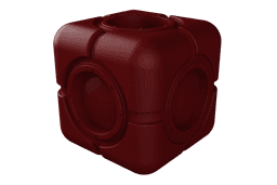 27. Cube 27 Custom Vase Design - Ikebana Home Decoration 3d model