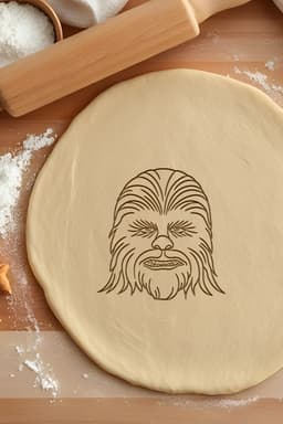 Chewbacca Cookie Cutter, Biscuit Cutter 3d model