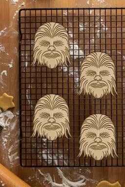 Chewbacca Cookie Cutter, Biscuit Cutter 3d model