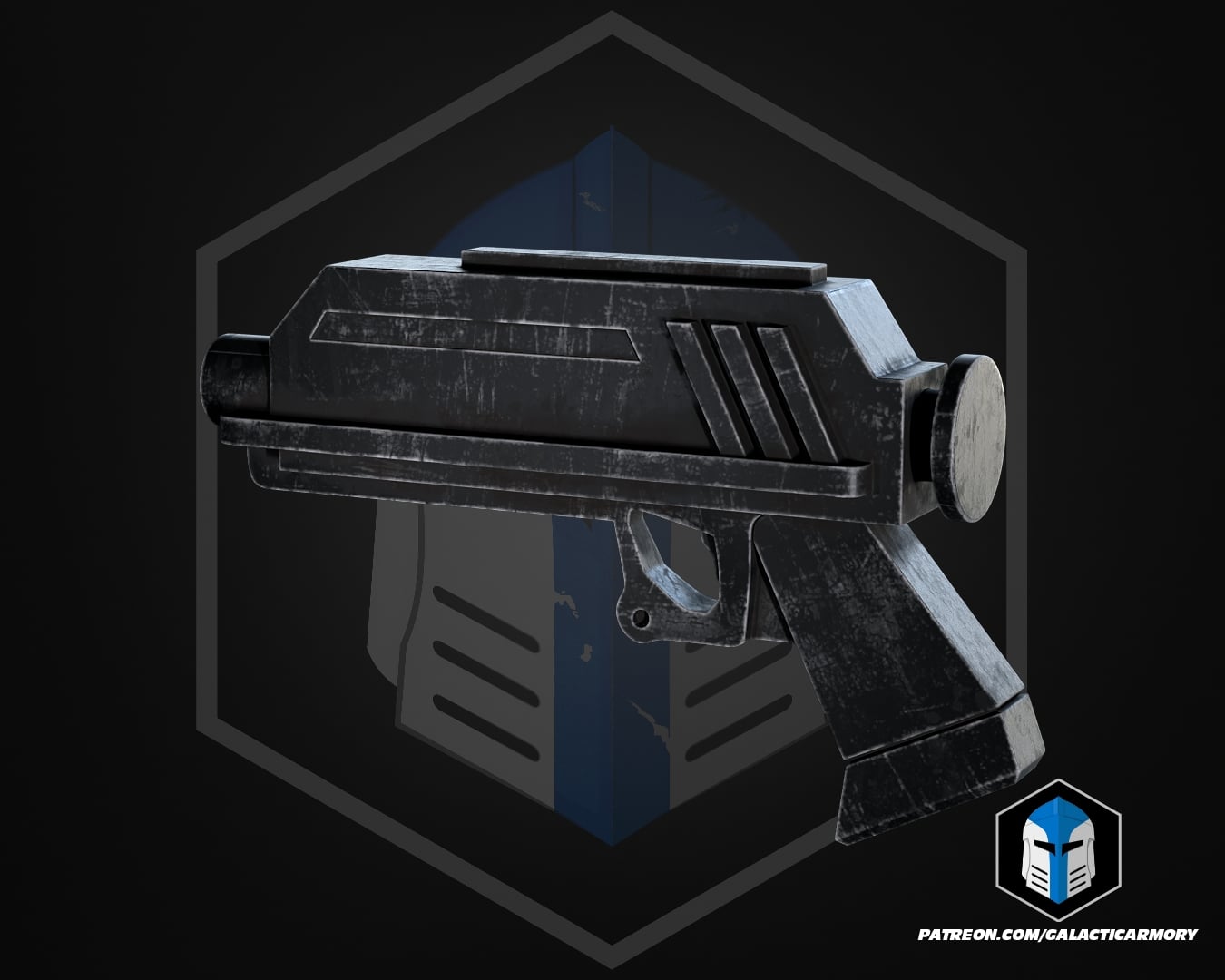 Animated DC-17 Blaster- 3D Print Files 3d model