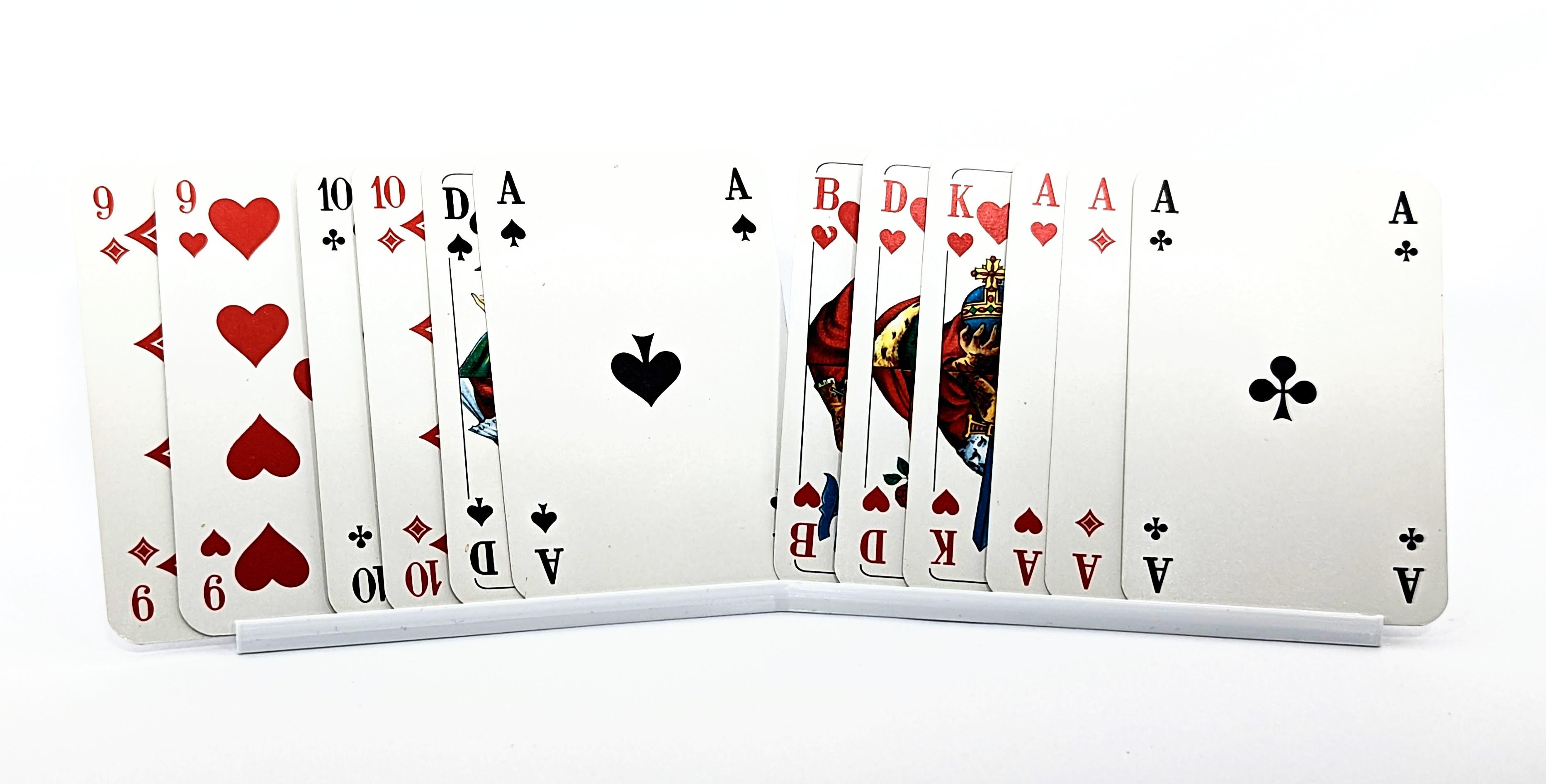 Playing Cards Stand in 3 Variants 3d model