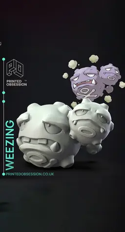 Weezing - Pokemon - Fan Art 3d model