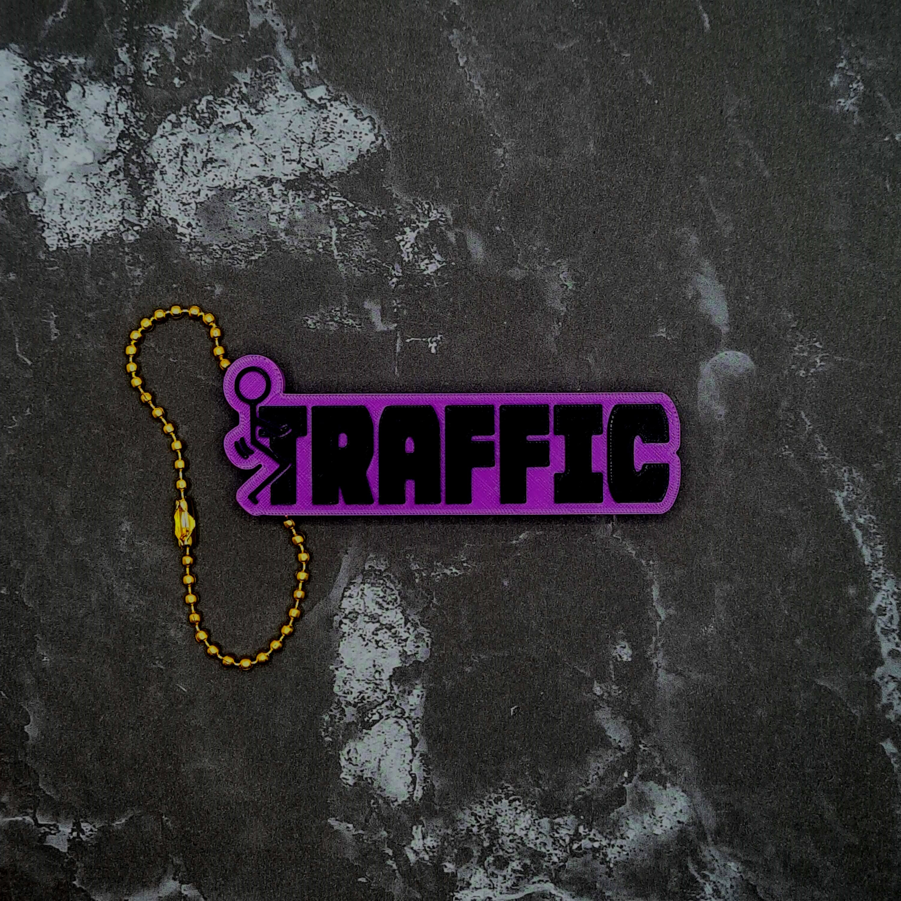 F*ck Traffic Keychain 3d model