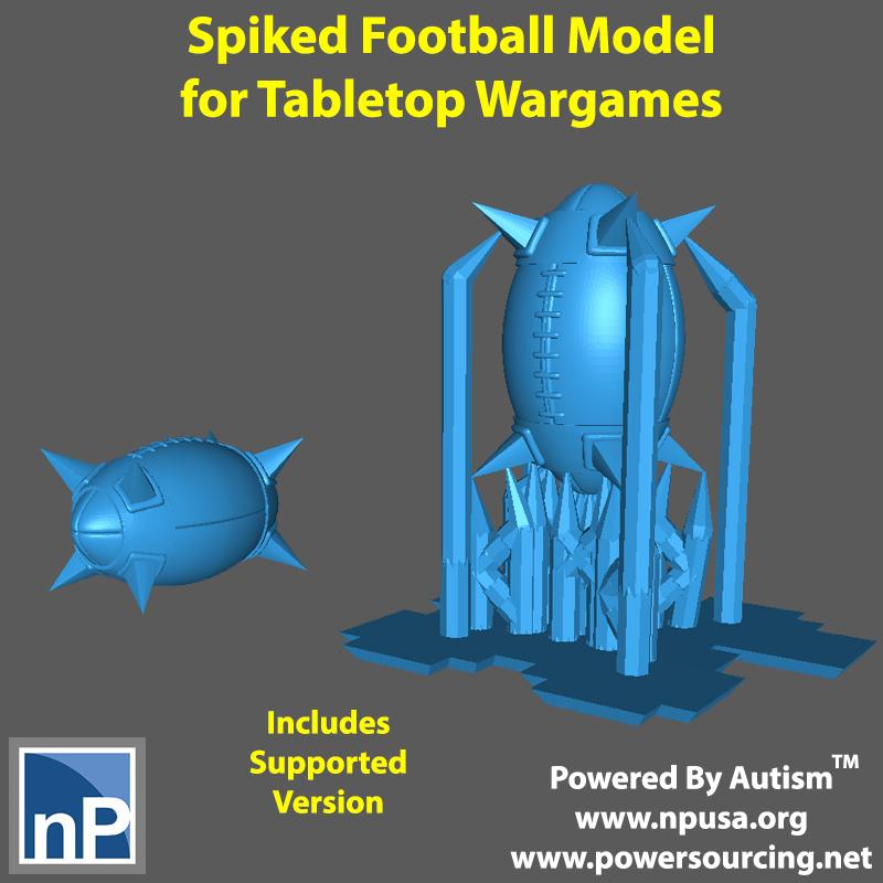 Modern Marvels - Spiked Football 3d model