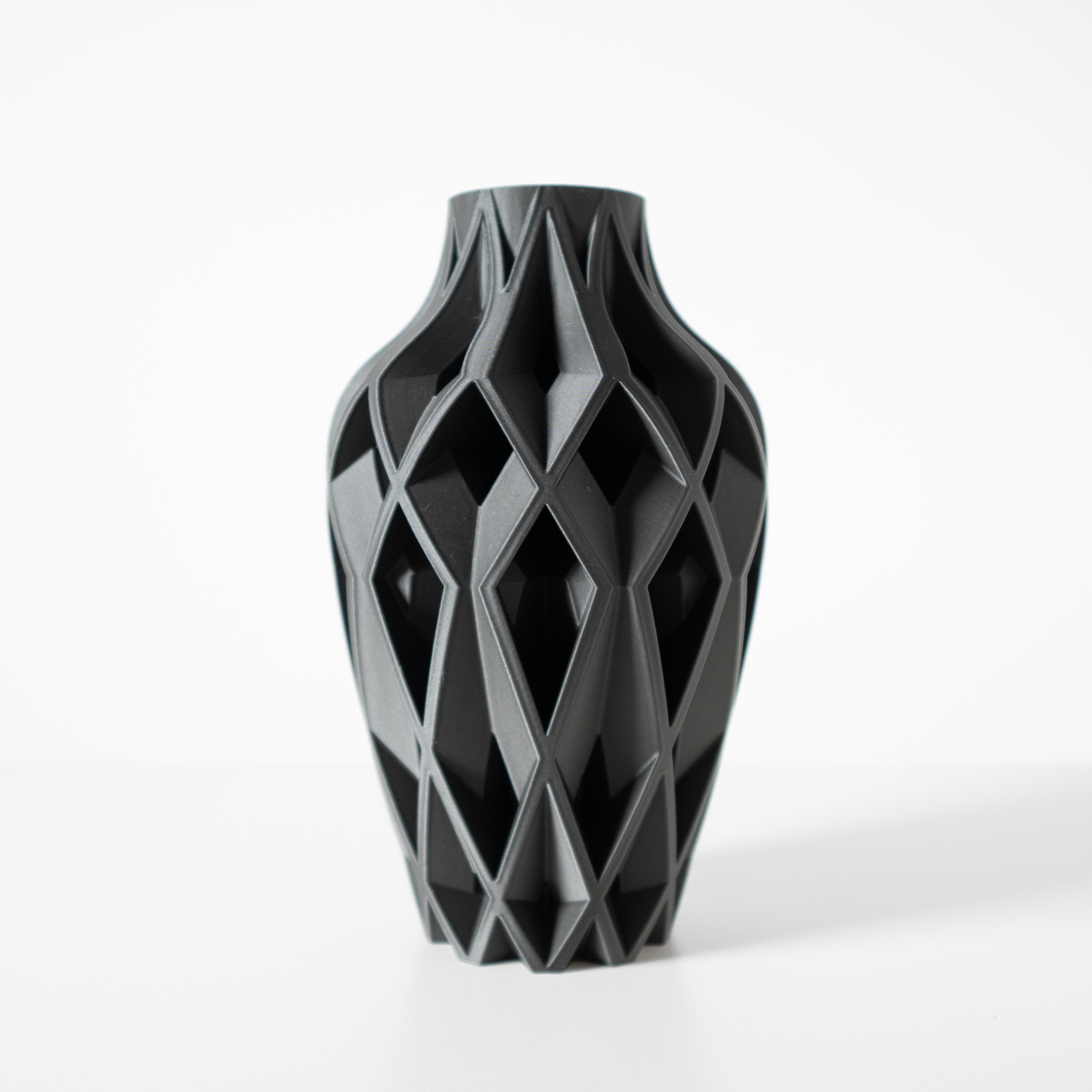 The Yano Vase, Modern and Unique Home Decor for Dried and Preserved Flower Arrangement  | STL File 3d model