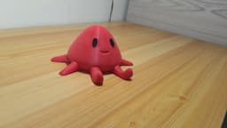 Cute Octopus Mobile Stand 3d model