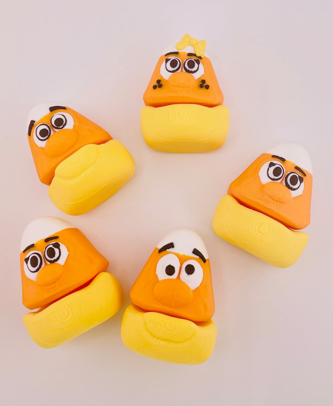 Candy Corn Mini Flexi & Key Chain Set 3d model