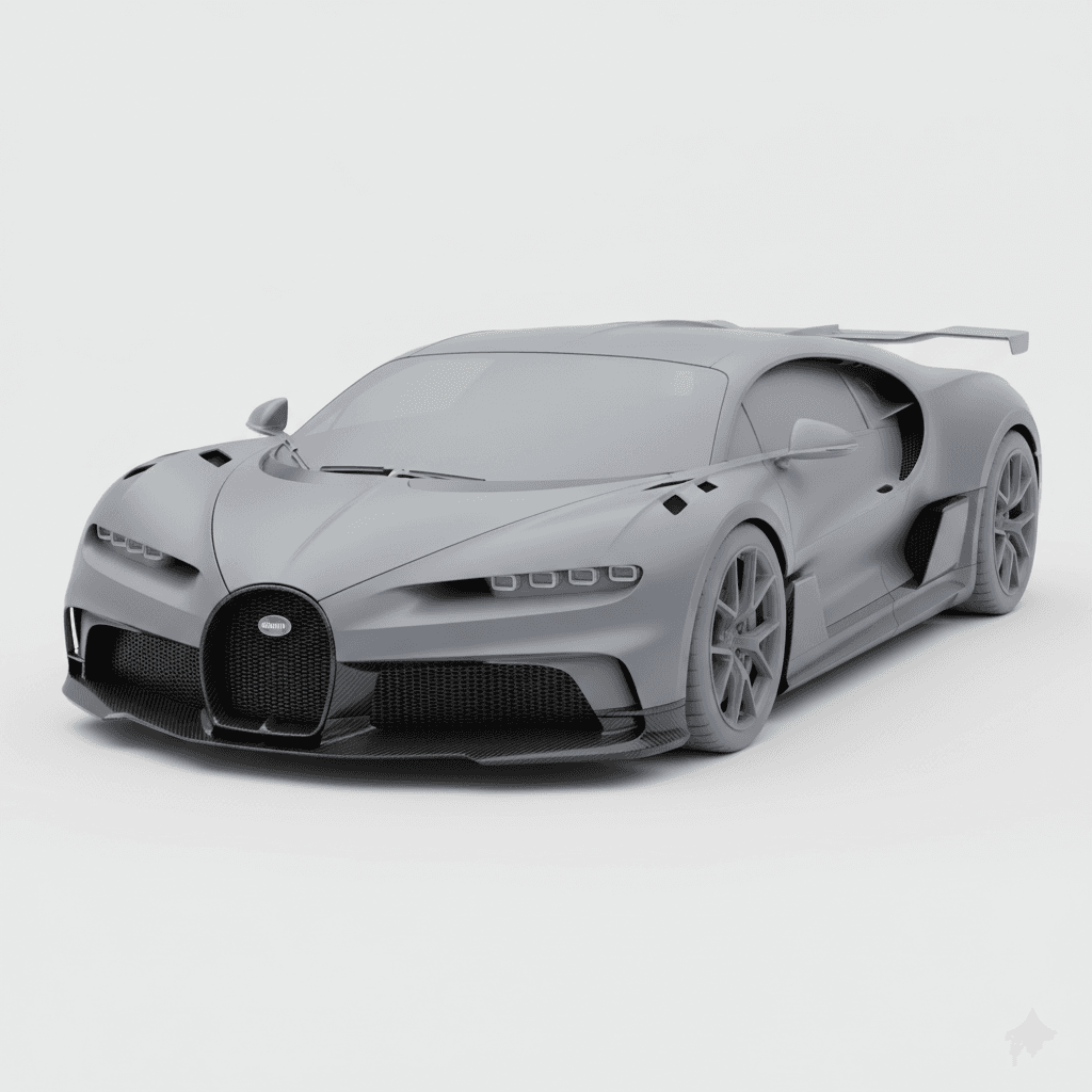 Car : Bugatti Bolide Extreme Track Hypercar 3d model