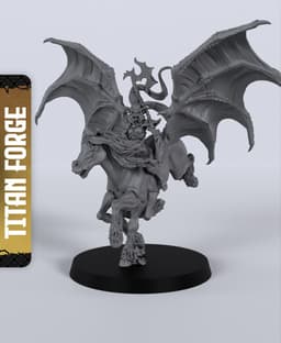 Dark Pegasus - With Free Dragon - 5e DnD Inspired for RPG and Wargamers 3d model