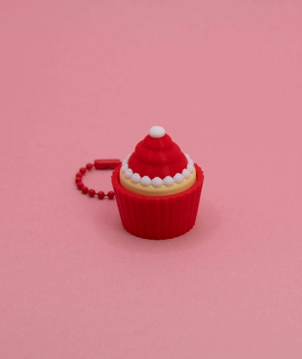 Christmas Cupcake Fidget Clickers 3d model