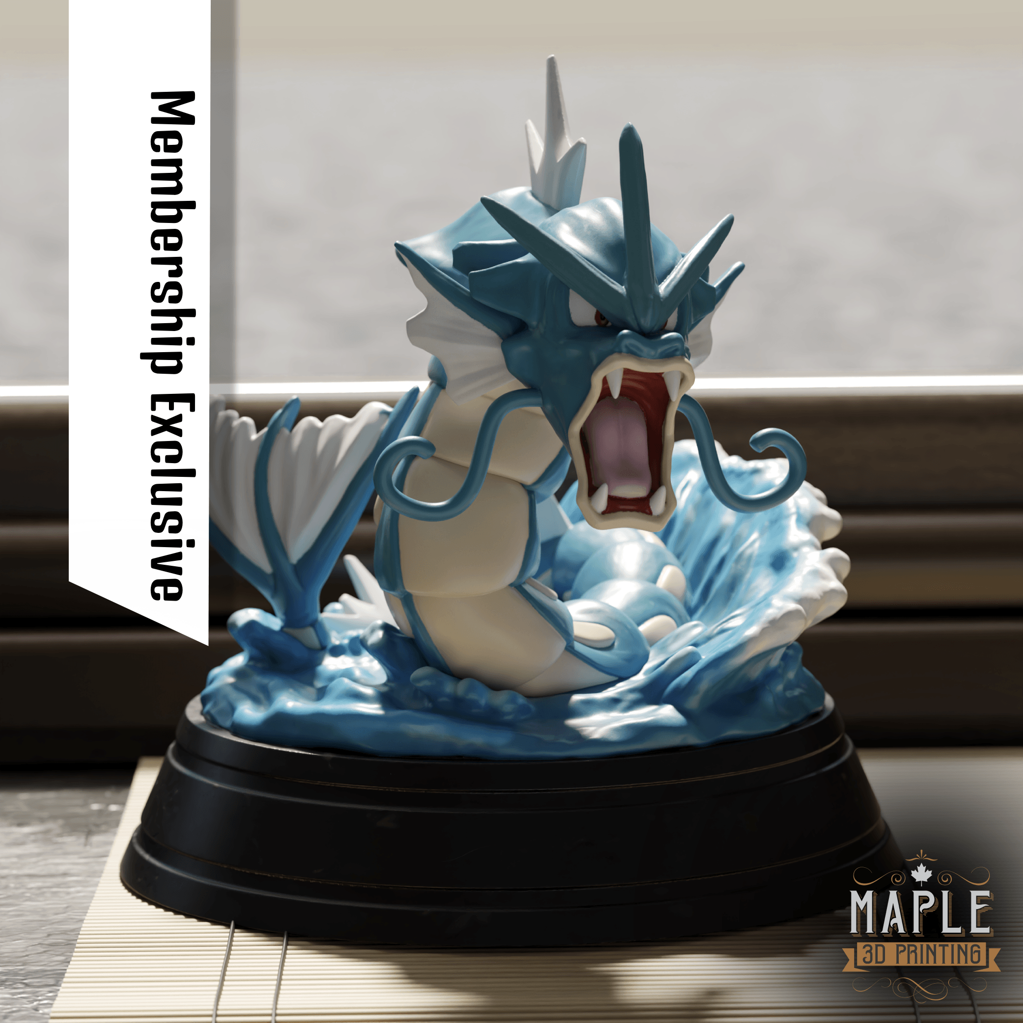 Gyarados Diorama - Pokemon 3d model