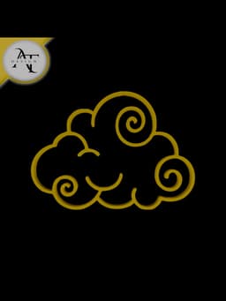 Simple Cloud Symbol - 2D Art 3d model