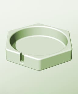 CH128-30-S Stackable slotted bin box module for creative decor 3d model