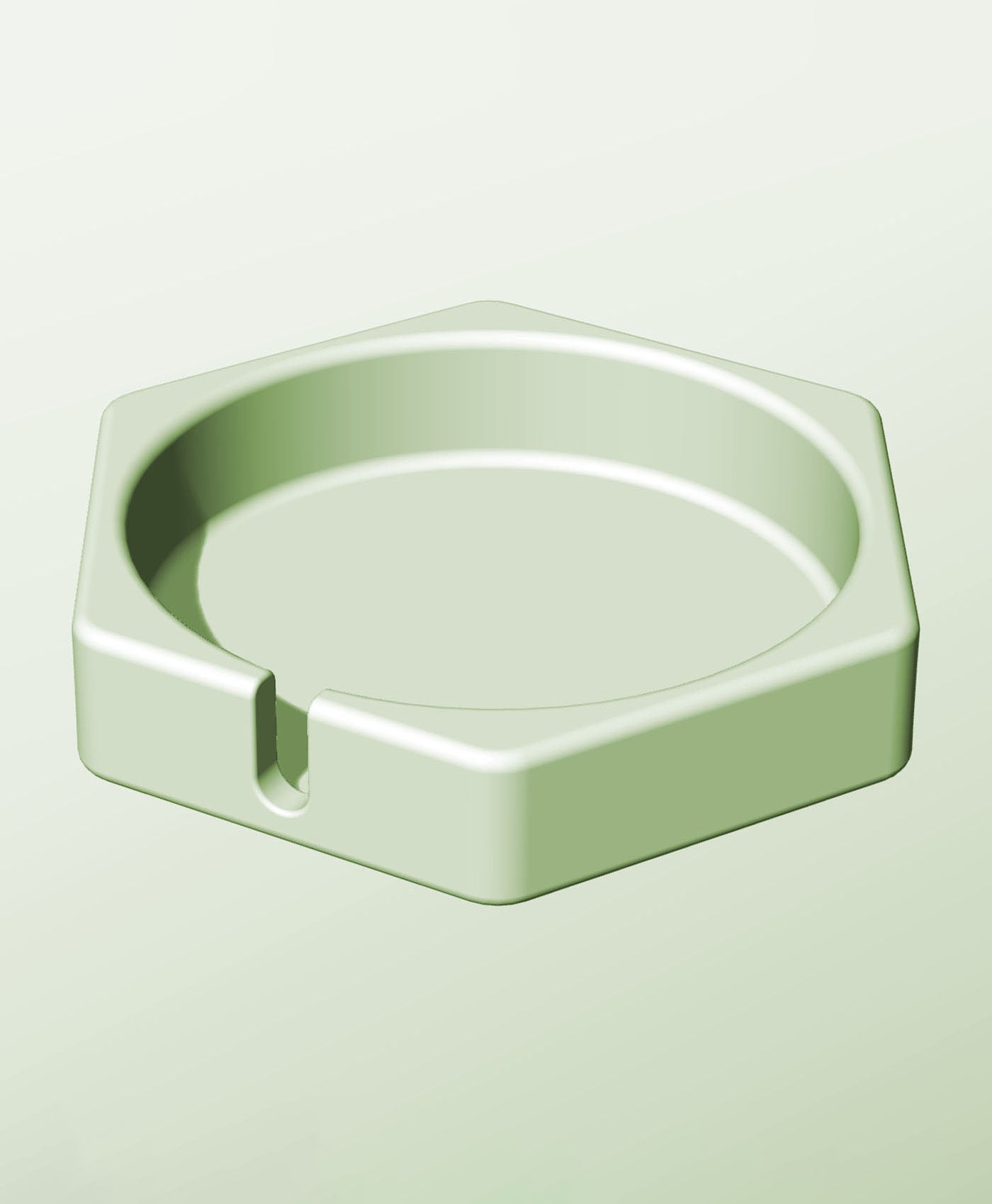 CH128-30-S Stackable slotted bin box module for creative decor 3d model