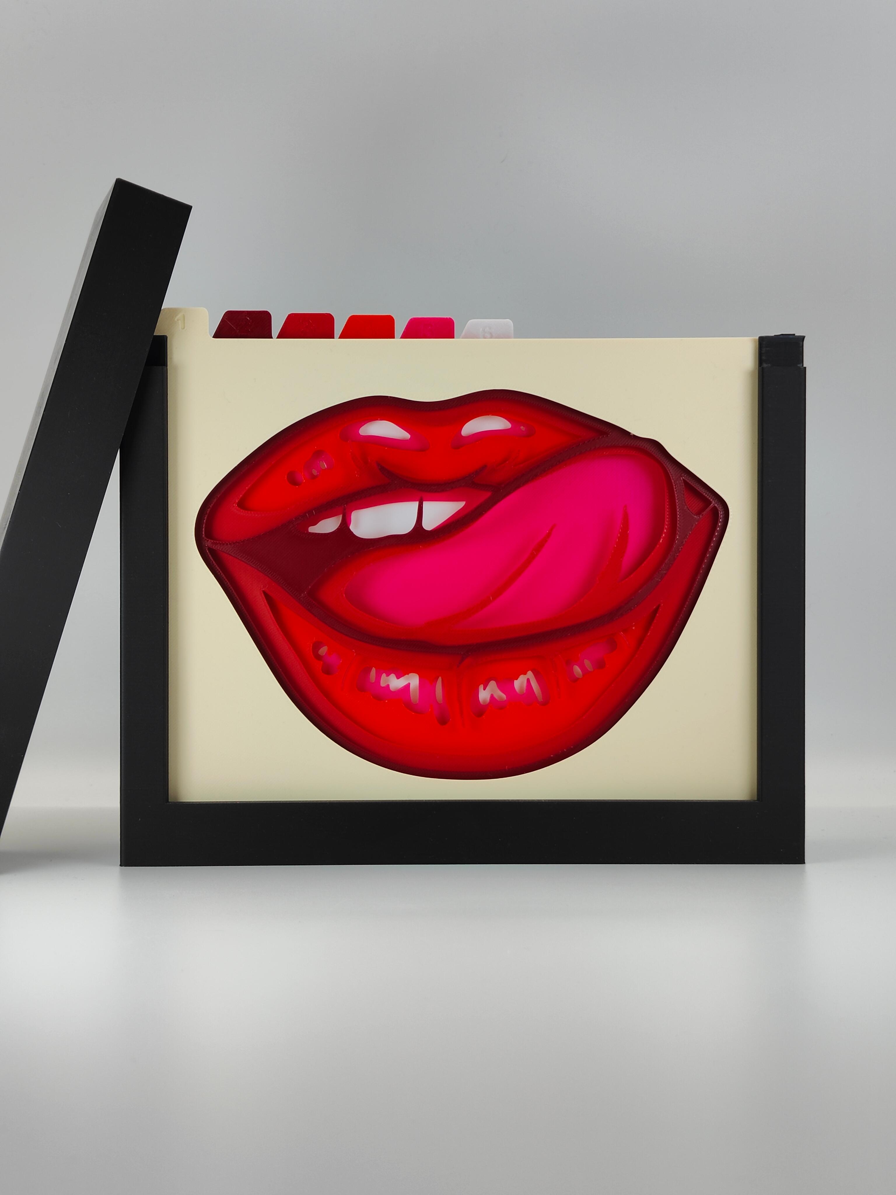 Lips Shadow Box B 3d model