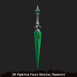 Hela The Grim Lady Cosplay Dagger Marvel Rivals 3d model
