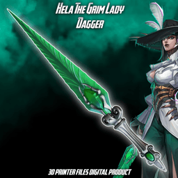 Hela The Grim Lady Cosplay Dagger Marvel Rivals 3d model