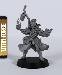 Fire Mage - With Free Dragon - 5e DnD Inspired for RPG and Wargamers 3d model