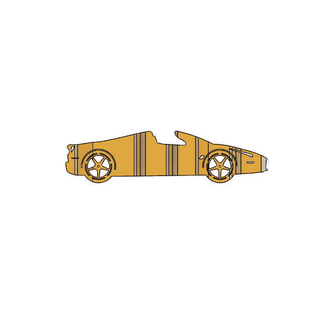 Ferrari Laferrari 3D Car Flip Art Desk Display 3d model