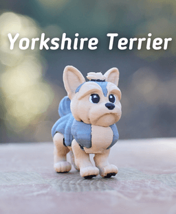 Yorkshire Terrier - Articulated Ludo Dog 3d model