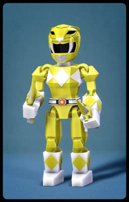 Low Poly Yellow Ranger 3d model