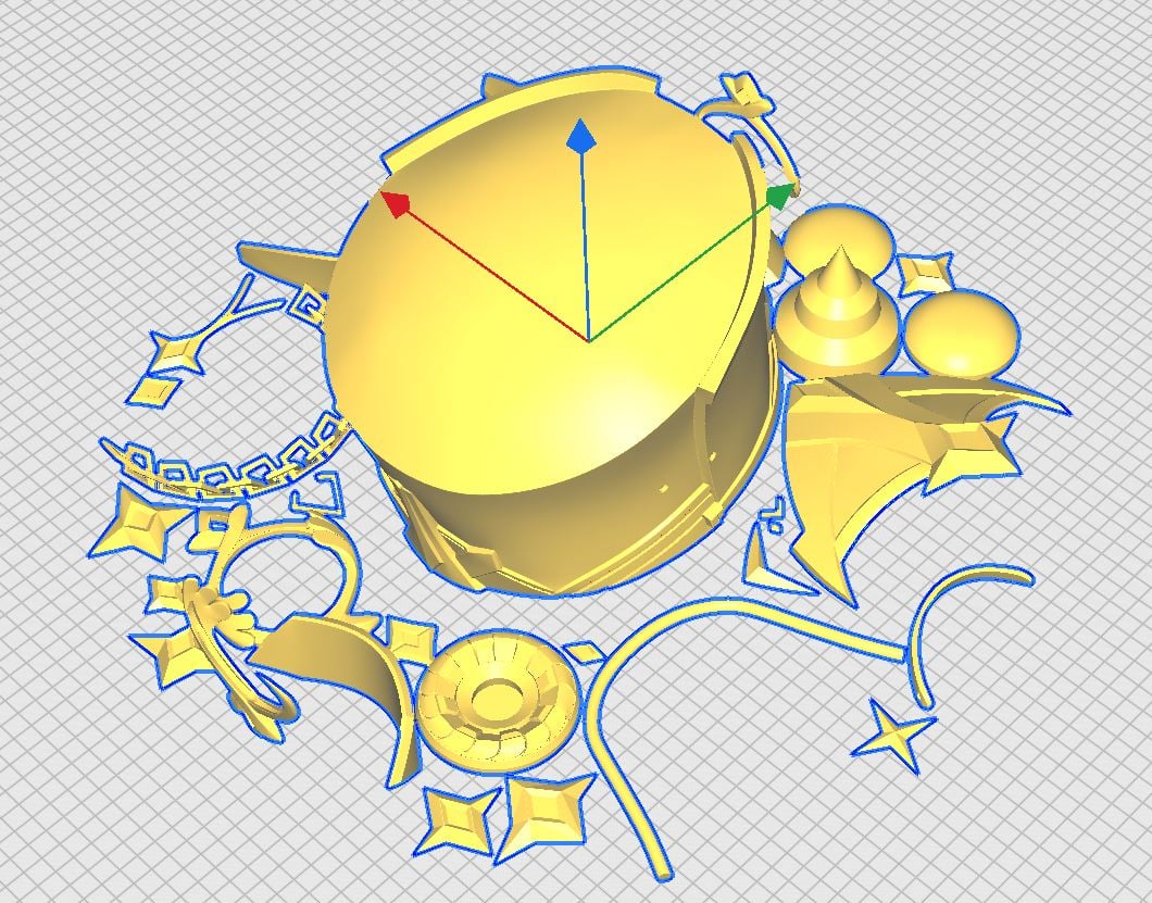 CHEVREUSE ACCESSORIES COSPLAY SET GENSHIN IMPACT 3d model
