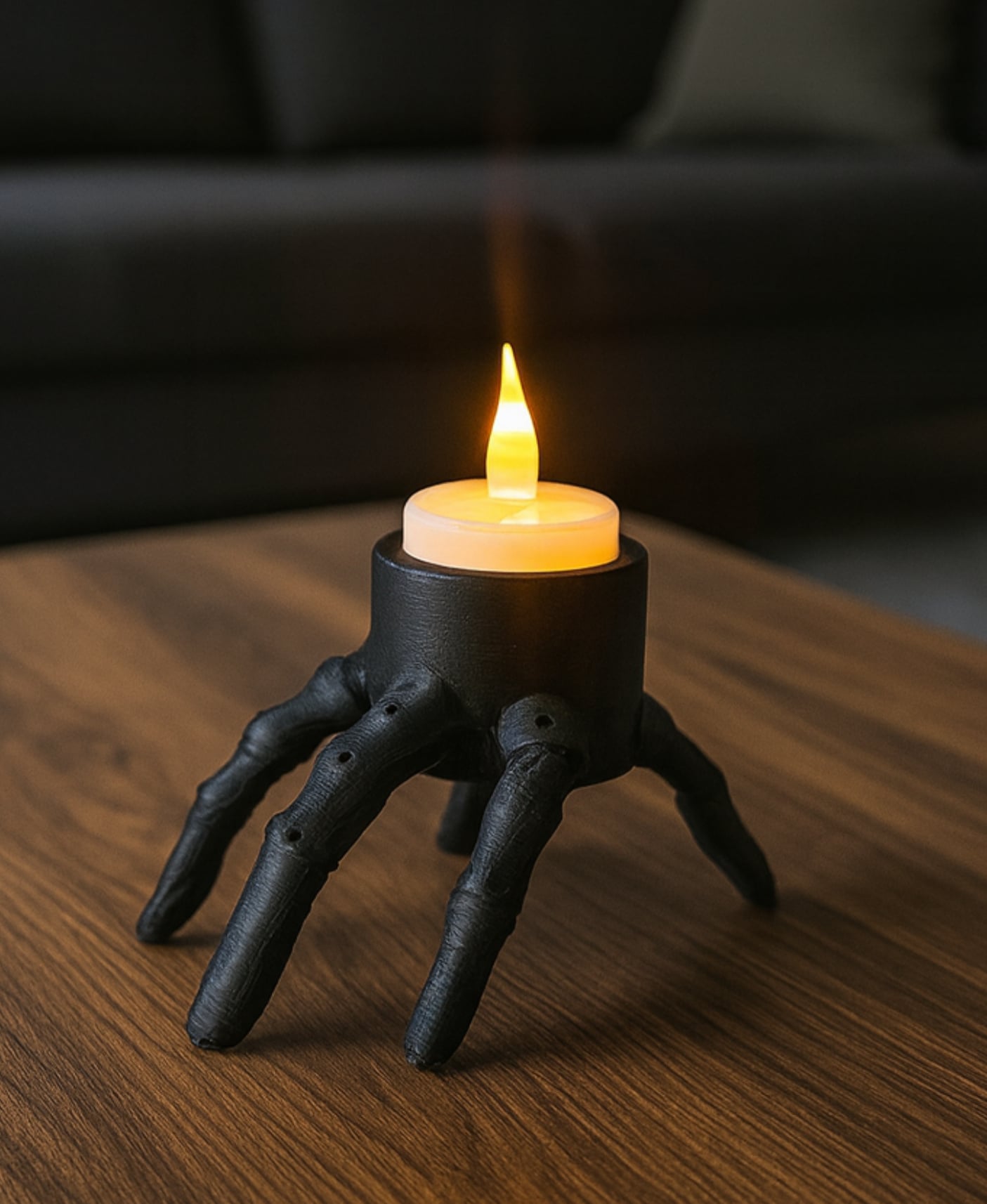 RUNNIG HAND TEALIGHT / DARK DECOR / HALLOWEEN DECOR 3d model
