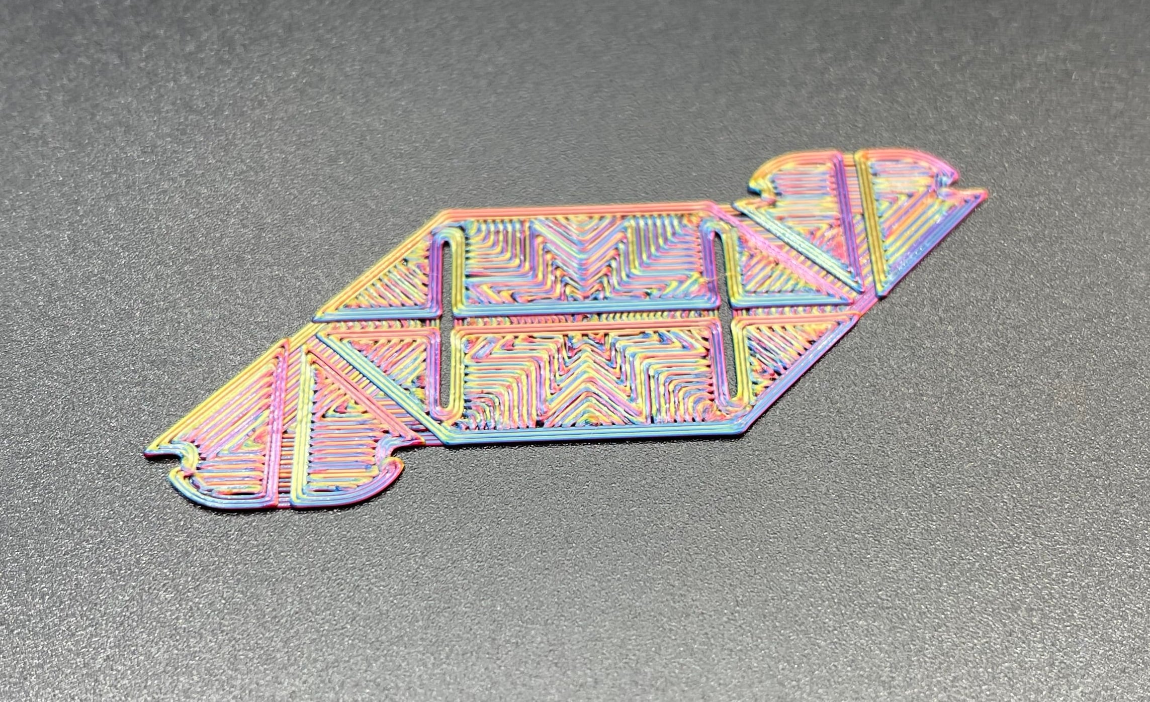 Printagami Modular Edge Origami Piece 3D Printed Origami 3d model